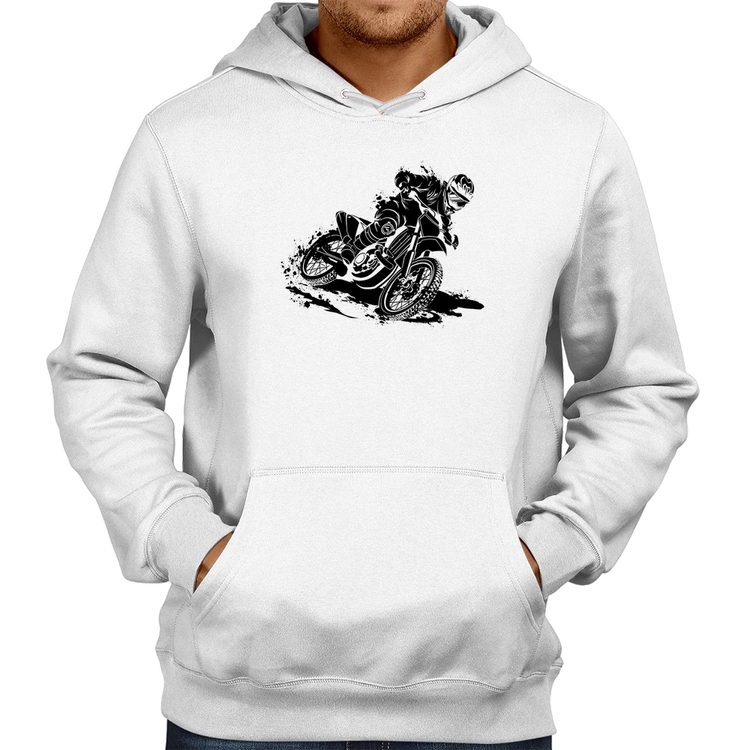 Moletom Motocross - Branco