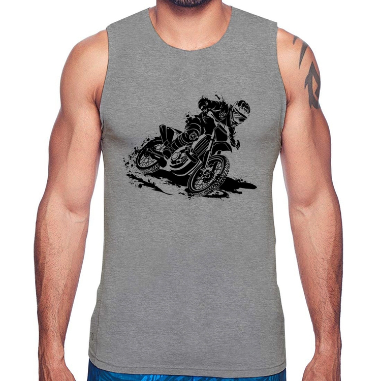 Regata Motocross - Cinza