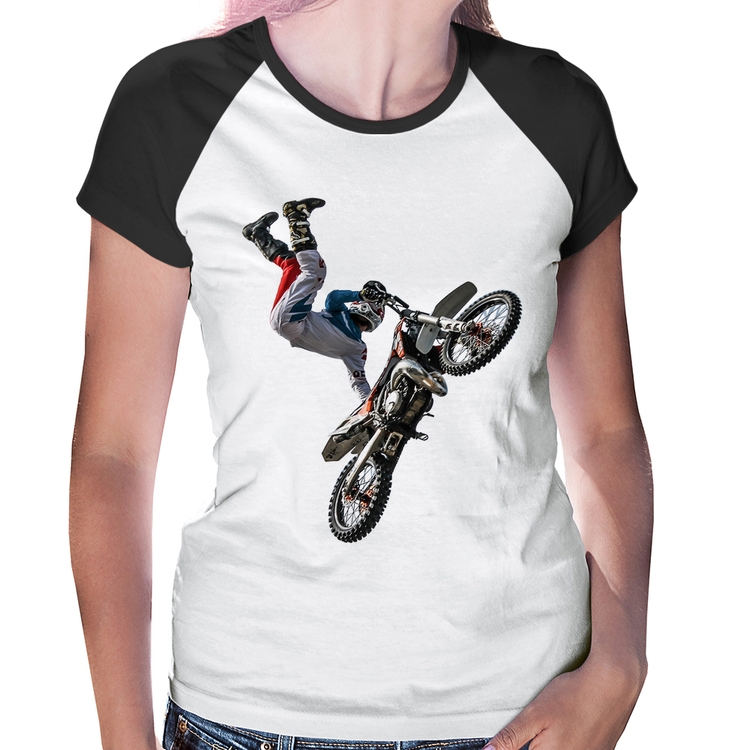 Baby Look Raglan Motocross Freestyle Trick