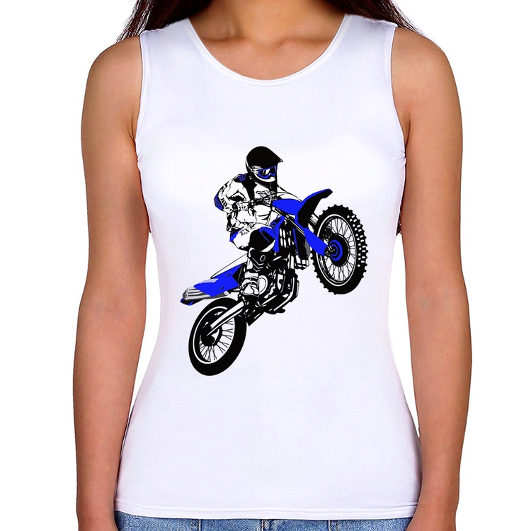 Regata Feminina Motocross Jump Azul