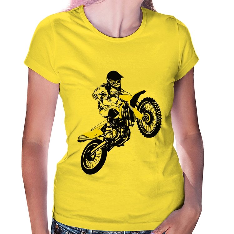 Baby Look Motocross Jump - Amarela
