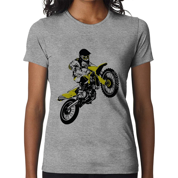 Baby Look Motocross Jump - Cinza