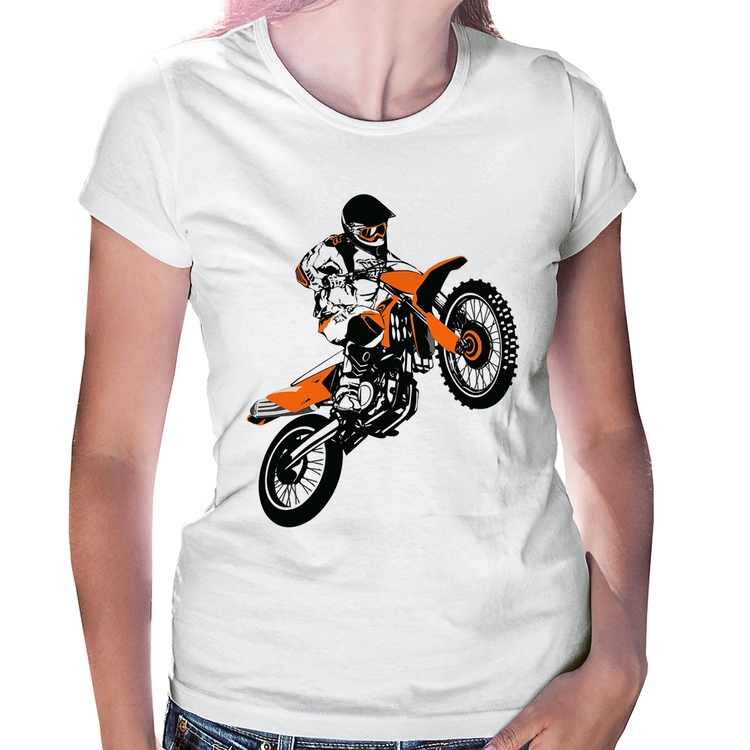 Baby Look Motocross Jump Laranja
