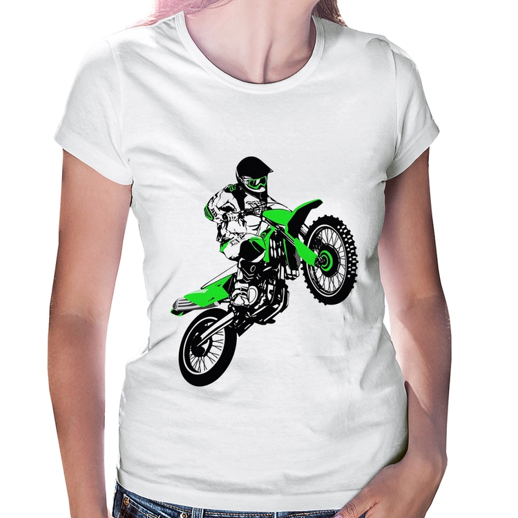 Baby Look Motocross Jump Verde