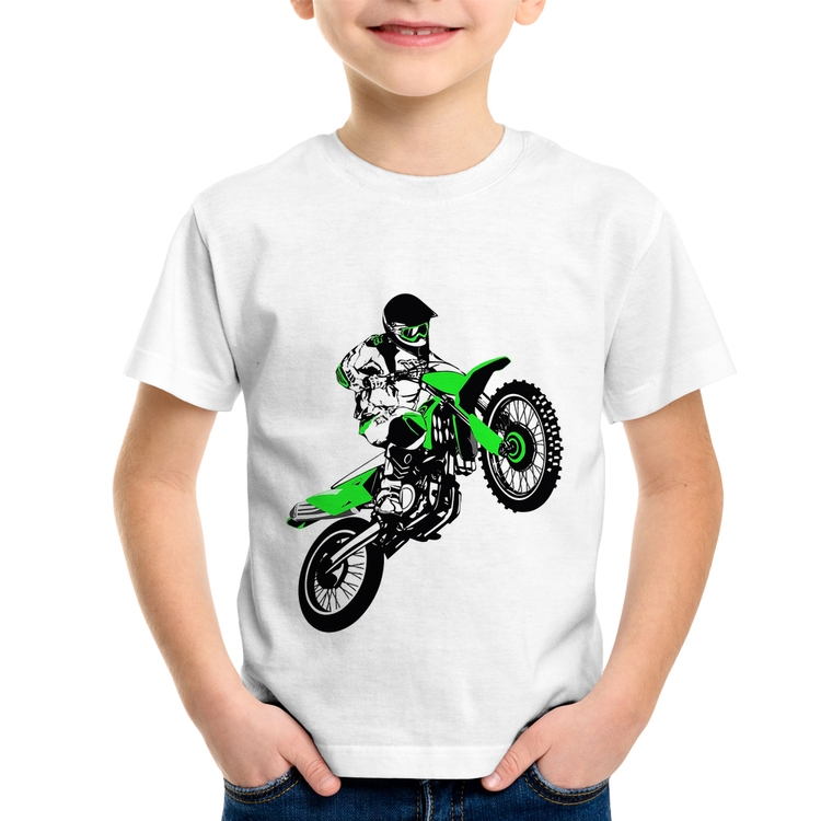 Infantil Motocross Jump Verde