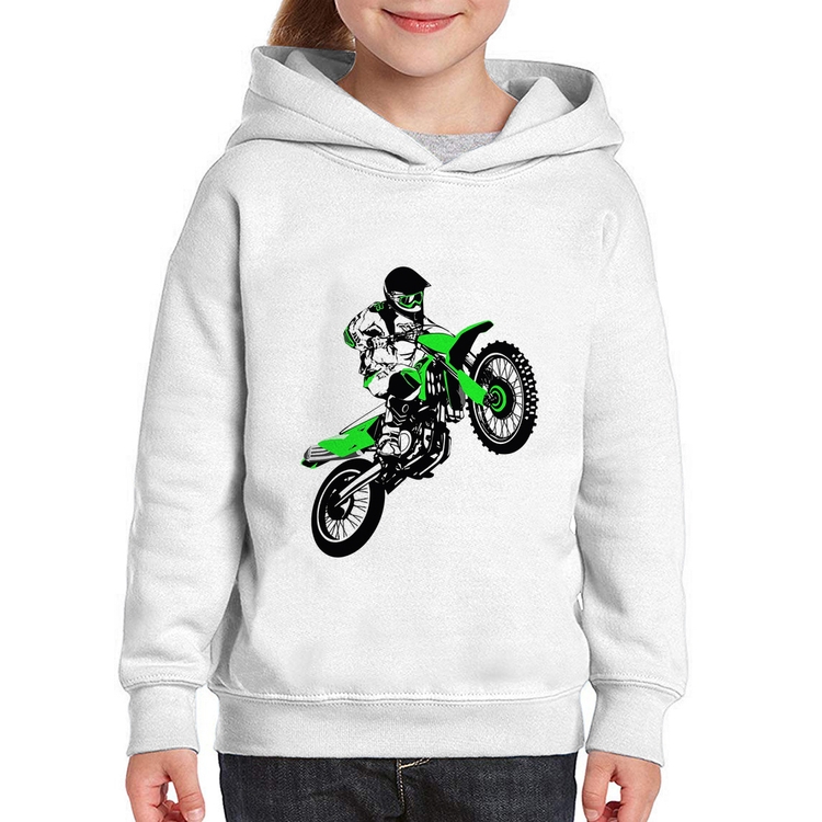 Moletom Infantil Motocross Jump Verde