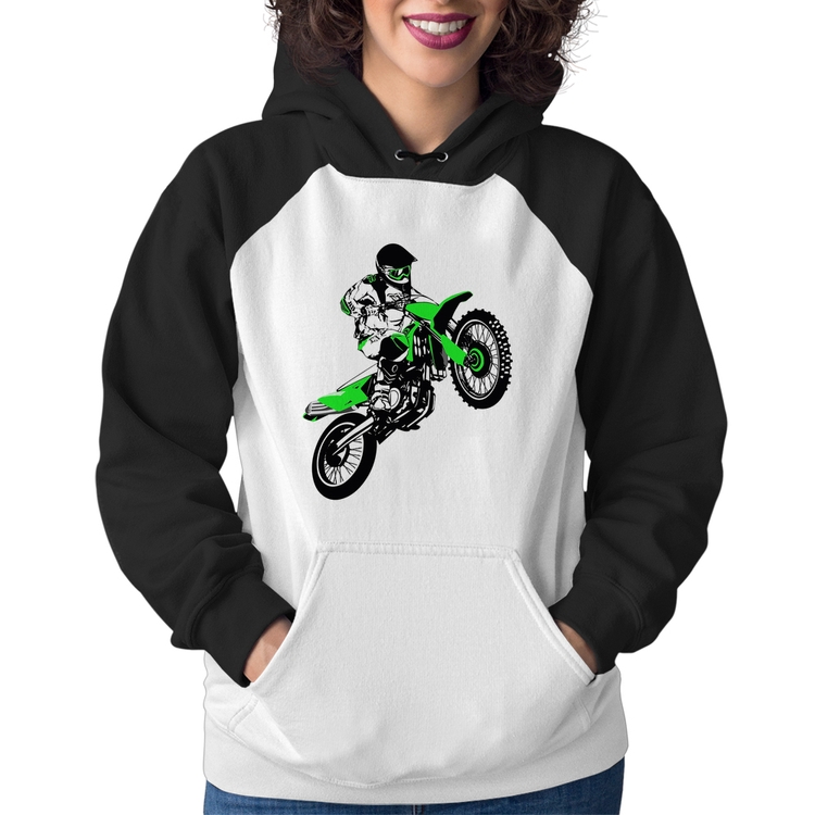 Moletom Feminino Motocross Jump Verde