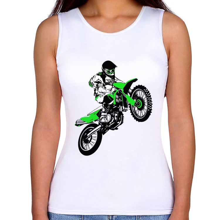 Regata Feminina Motocross Jump Verde