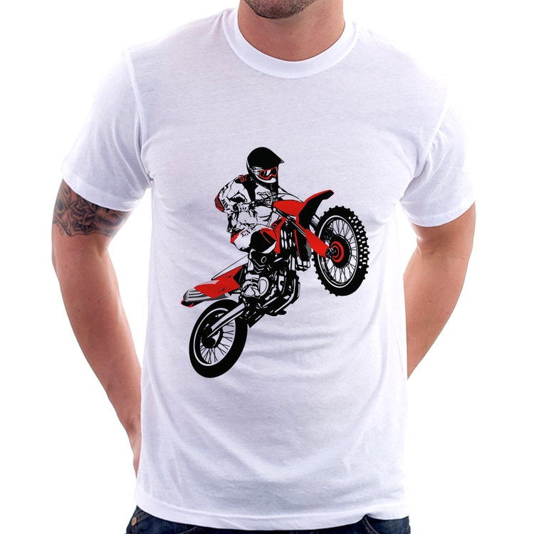 Camiseta Motocross Jump Vermelha