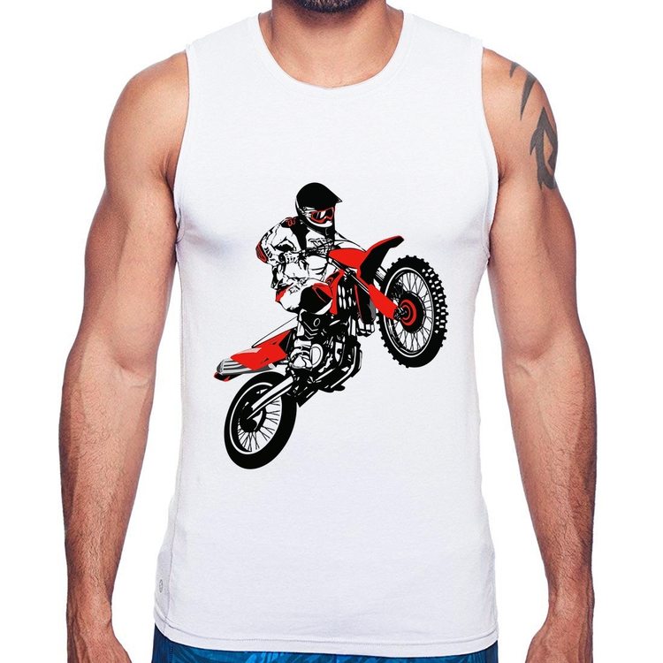 Regata Motocross Jump Vermelha