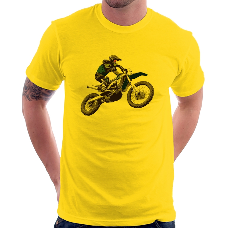 Camiseta Motocross Manobra Freestyle - Amarela