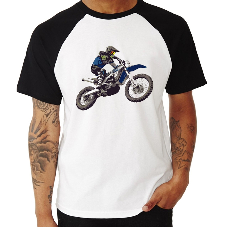 Camiseta Raglan Motocross Manobra Freestyle