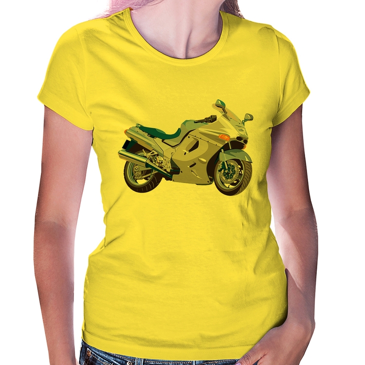 Baby Look Motorcycle - Amarela