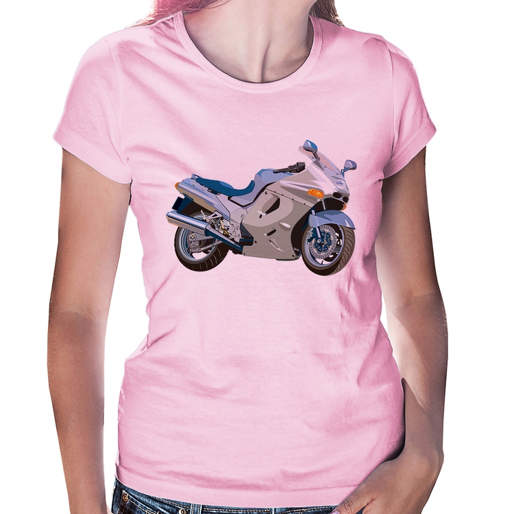 Baby Look Motorcycle - Rosa Bebê