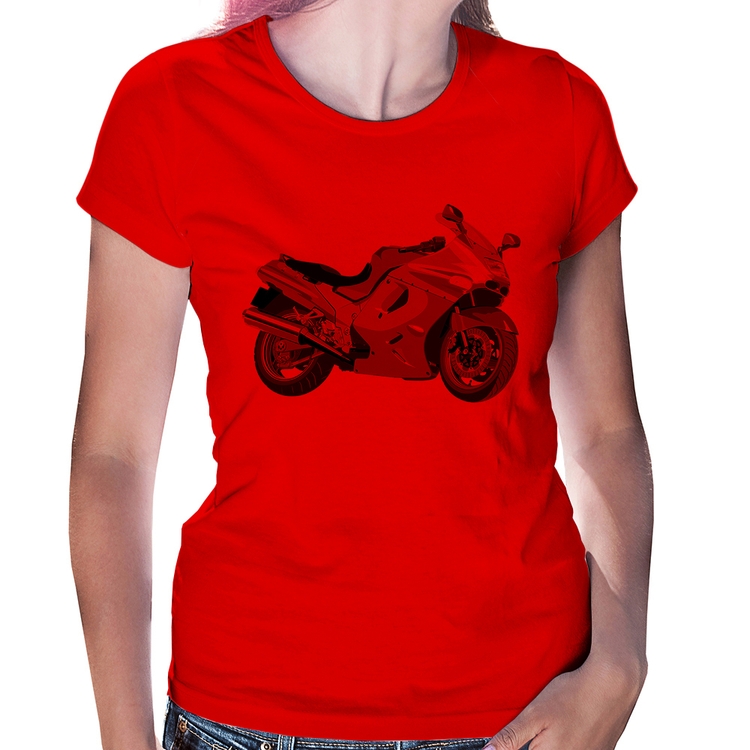 Baby Look Motorcycle - Vermelha