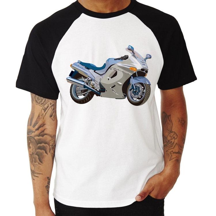 Camiseta Raglan Motorcycle