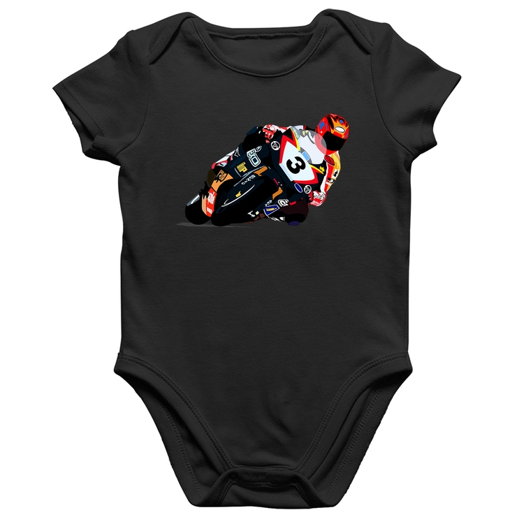 Body Bebê Algodão Motorcycle Racing