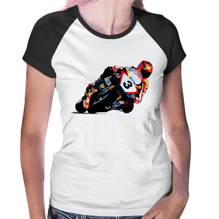 Baby Look Raglan Motorcycle Racing