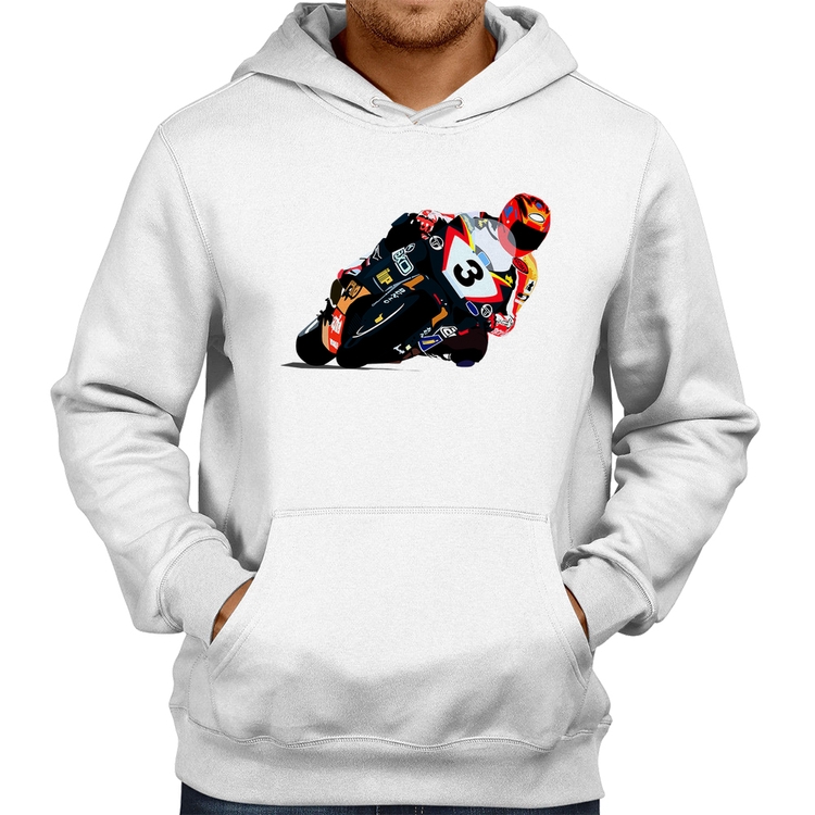 Moletom Motorcycle Racing - Branco