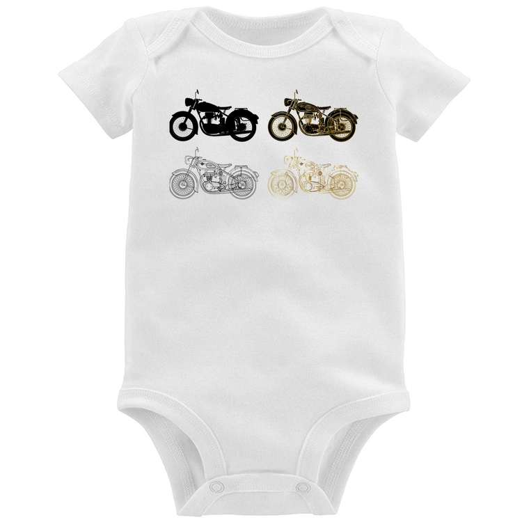 Body Bebê Motorcycle Vector