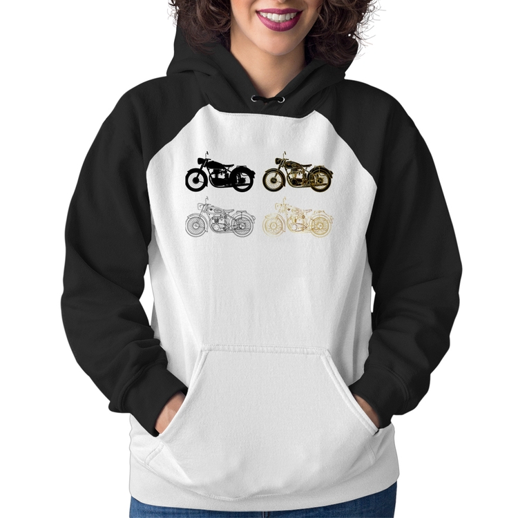 Moletom Feminino Motorcycle Vector