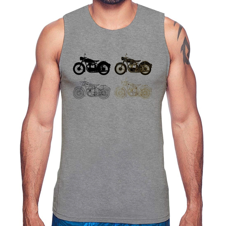 Regata Motorcycle Vector - Cinza