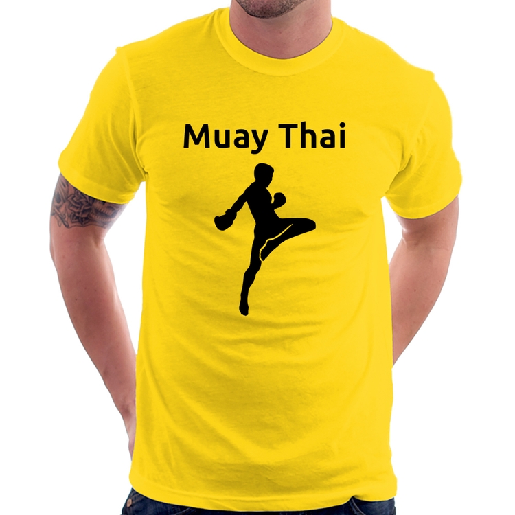 Camiseta Muay Thai - Amarela
