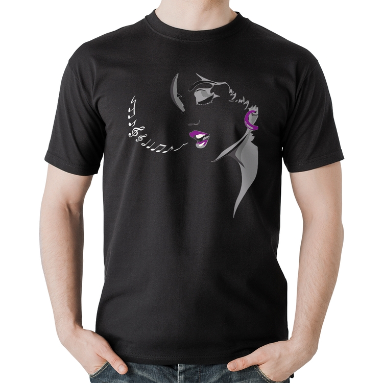 Camiseta Algodão Mulher Cantando