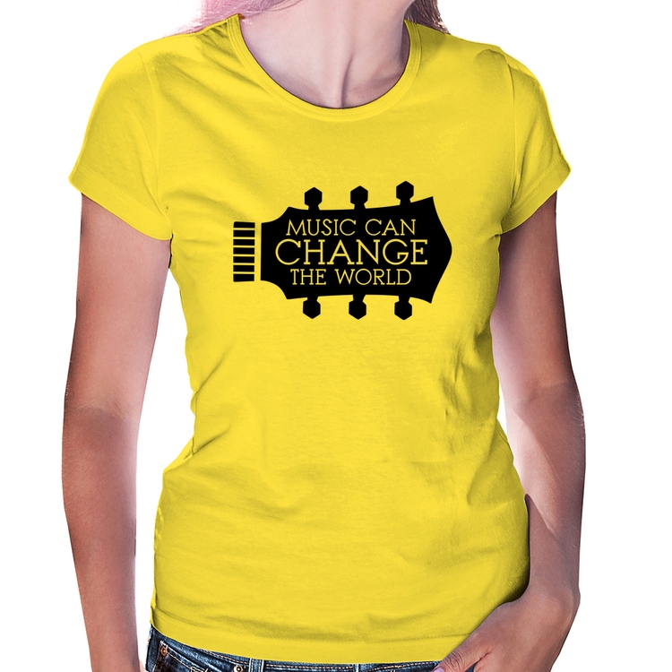 Baby Look Music Can Change The World - Amarela