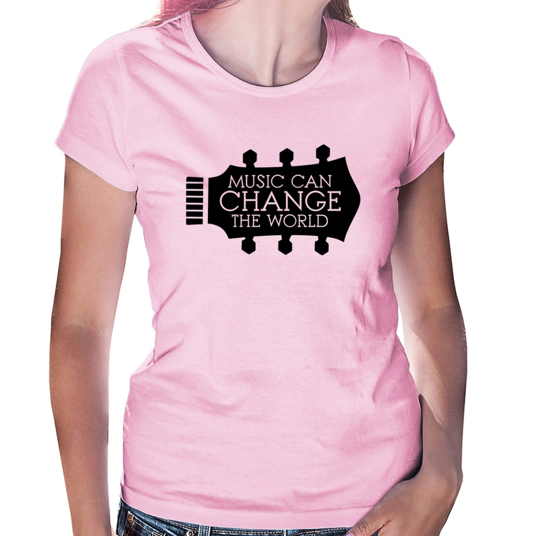 Baby Look Music Can Change The World - Rosa Bebê