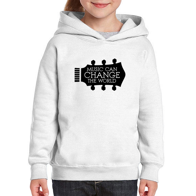 Moletom Infantil Music Can Change The World