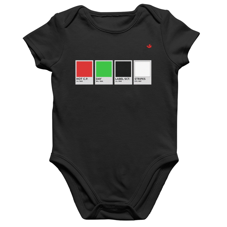 Body Bebê Algodão Music Color Guide