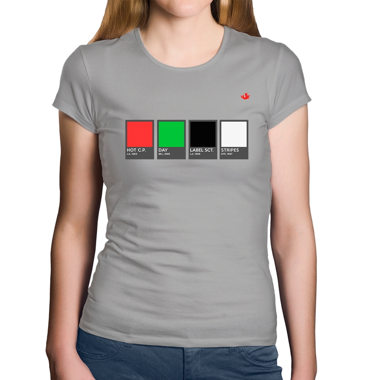 Baby Look Algodão Music Color Guide - Cinza