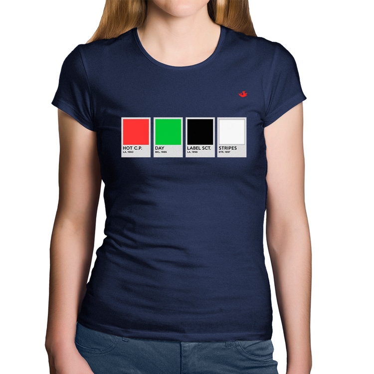 Baby Look Algodão Music Color Guide - Marinho