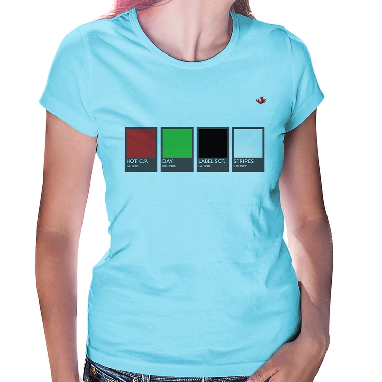 Baby Look Music Color Guide - Azul Bebê