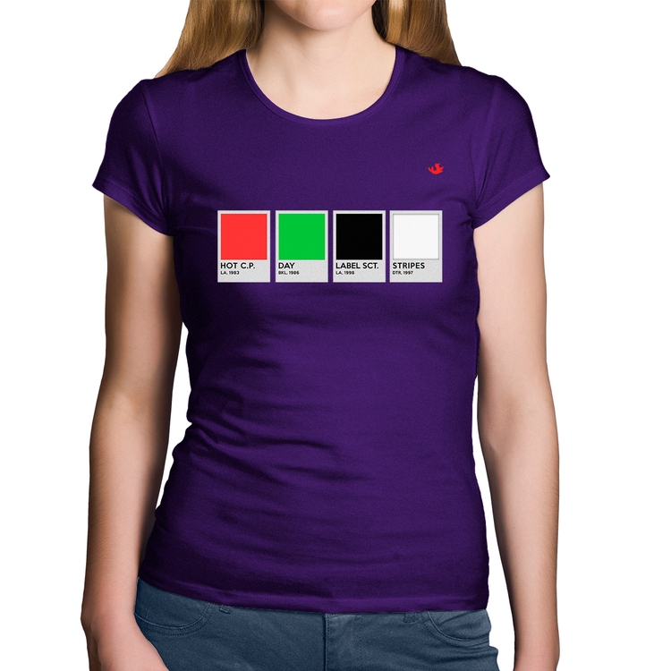 Baby Look Algodão Music Color Guide - Roxa