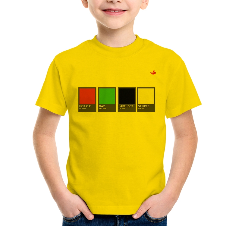 Camiseta Infantil Music Color Guide - Amarela
