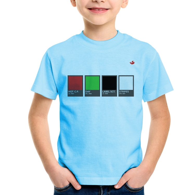 Camiseta Infantil Music Color Guide - Azul Bebê