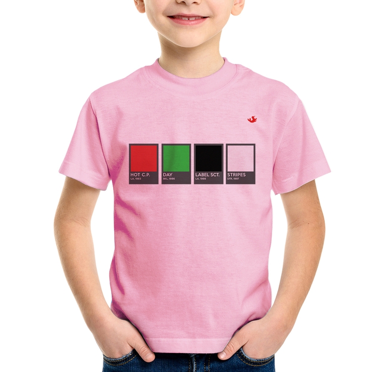 Camiseta Infantil Music Color Guide - Rosa Bebê