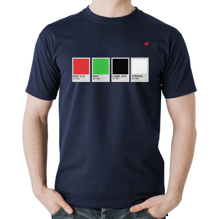 Camiseta Algodão Music Color Guide - Marinho