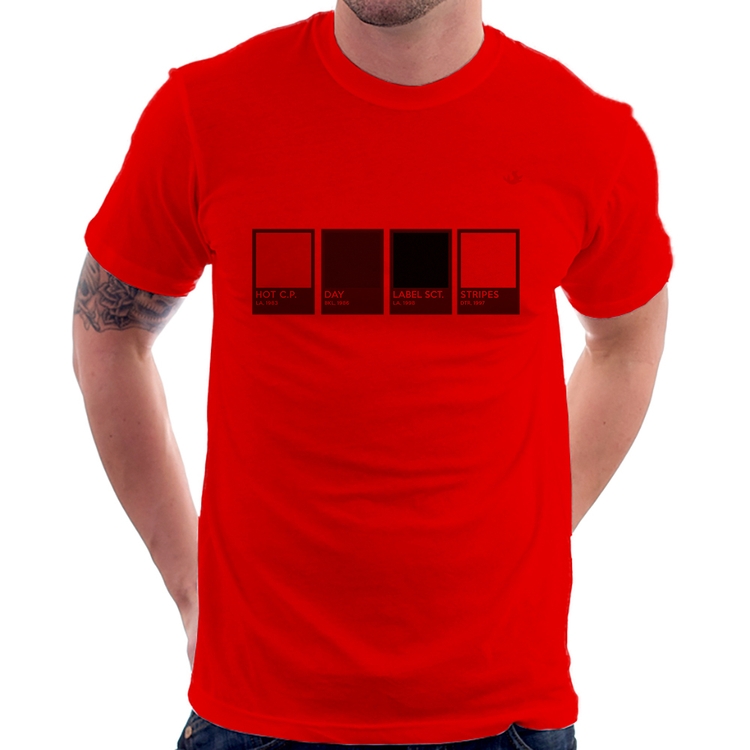 Camiseta Music Color Guide - Vermelha