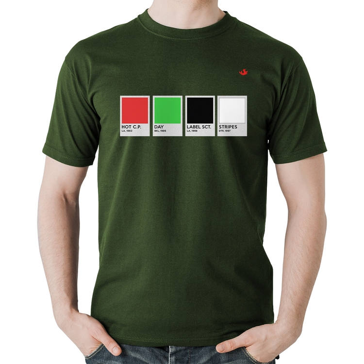 Camiseta Algodão Music Color Guide - Musgo