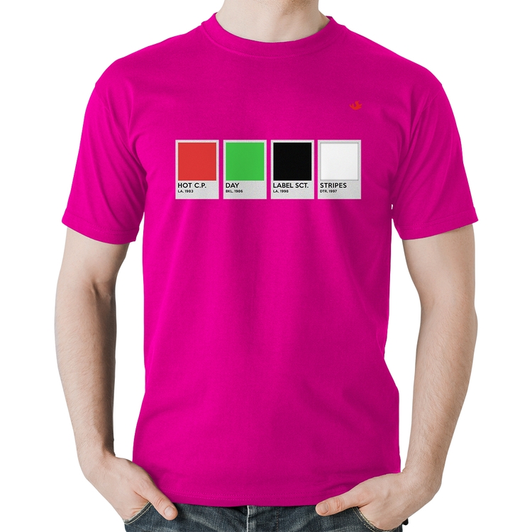 Camiseta Algodão Music Color Guide - Rosa