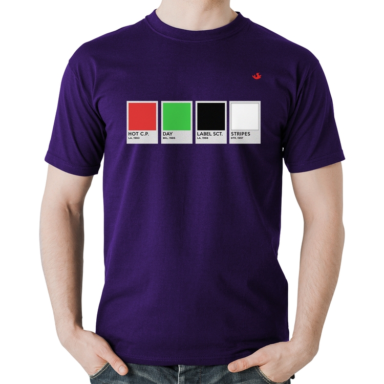 Camiseta Algodão Music Color Guide - Roxa