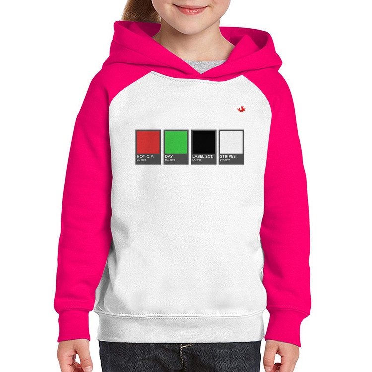 Moletom Infantil Music Color Guide - Branco/Rosa