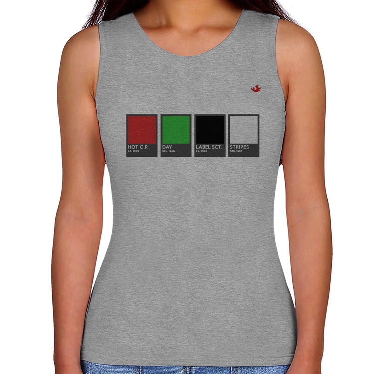 Regata Feminina Music Color Guide - Cinza