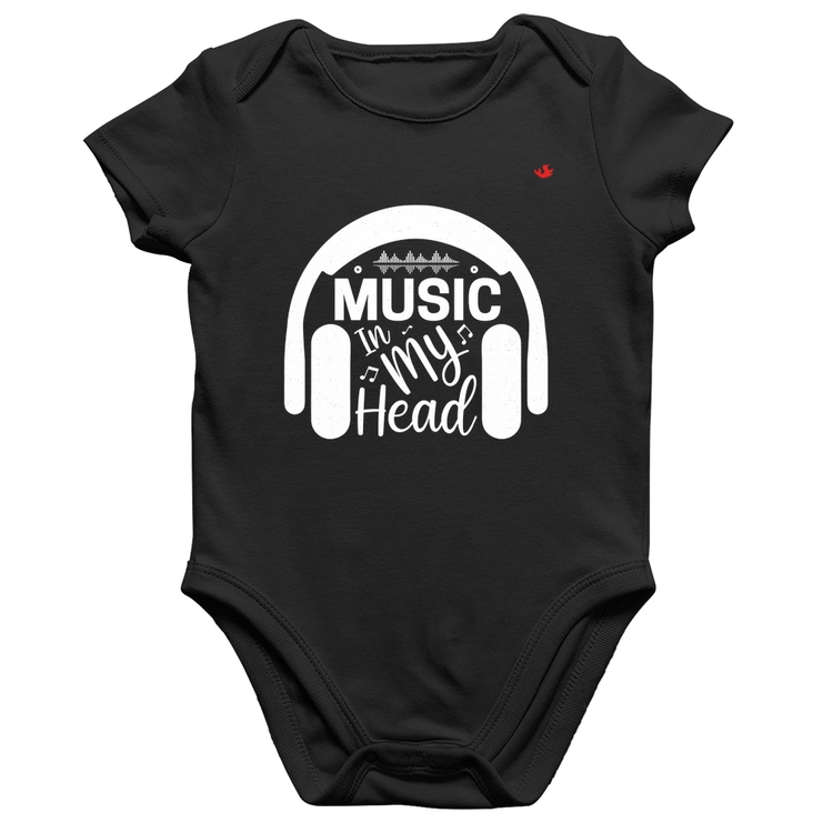 Body Bebê Algodão Music in my head