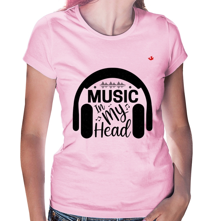 Baby Look Music in my head - Rosa Bebê