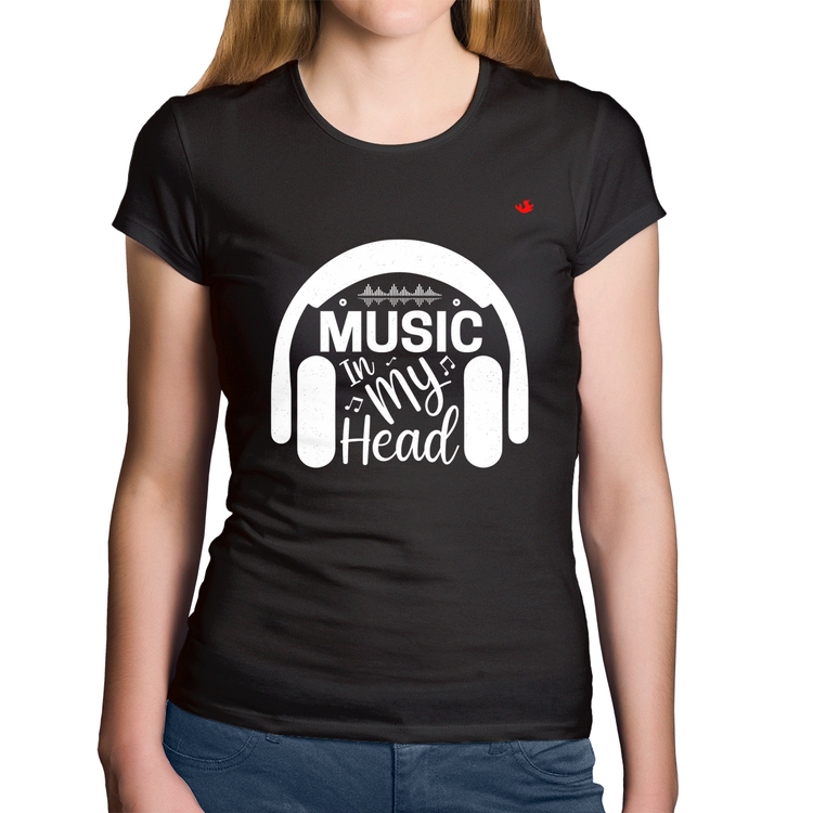 Baby Look Algodão Music in my head