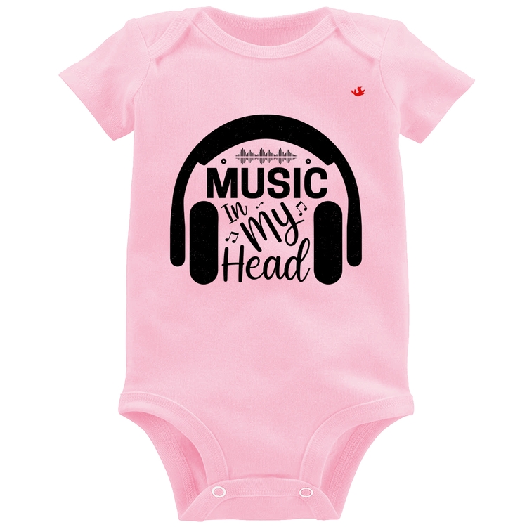 Body Bebê Music in my head - Rosa Bebê